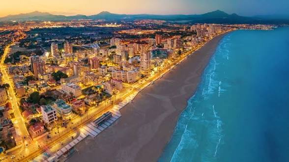 Playa de San Juan at dusk